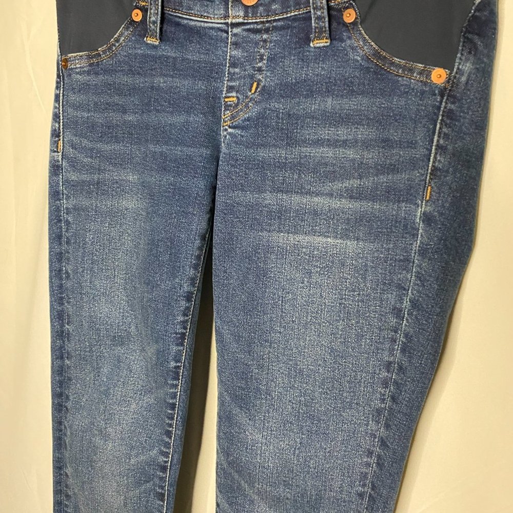 Madewell Maternity Skinny Size 24 Medium Wash - Picture 7 of 11